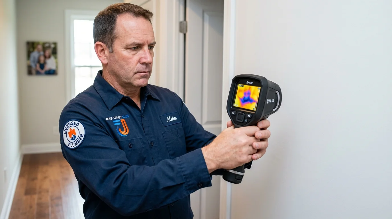 Thermal imaging leak detection by Johns Plumbing LLC in Sullivans Island
